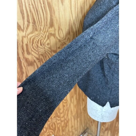 Madewell Northroad Pullover Sweater Dark Gray crewneck Merino Wool Blend XXS - Picture 7 of 11